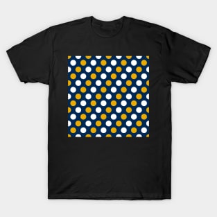 Blue Gold White Dots 1 T-Shirt